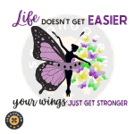 Butterfly Ballerina Wings Embroidery Design