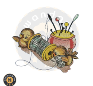 Sewing Birdies Embroidery Design