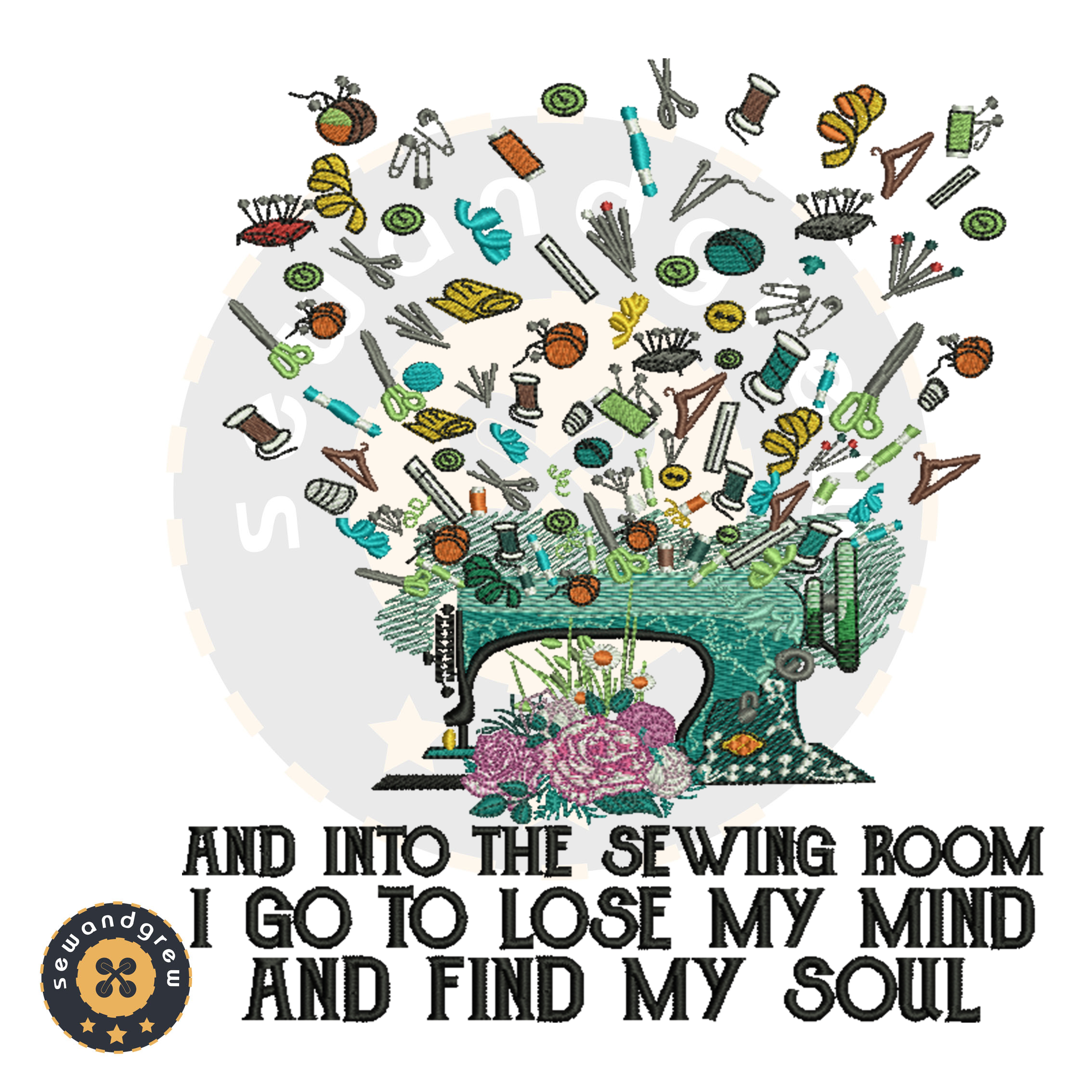 Sewing Mind Soul Embroidery Design