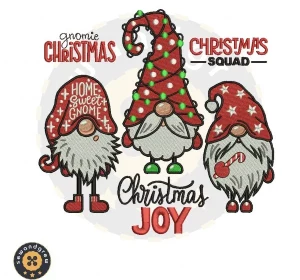 Home Sweet Gnome Embroidery Design