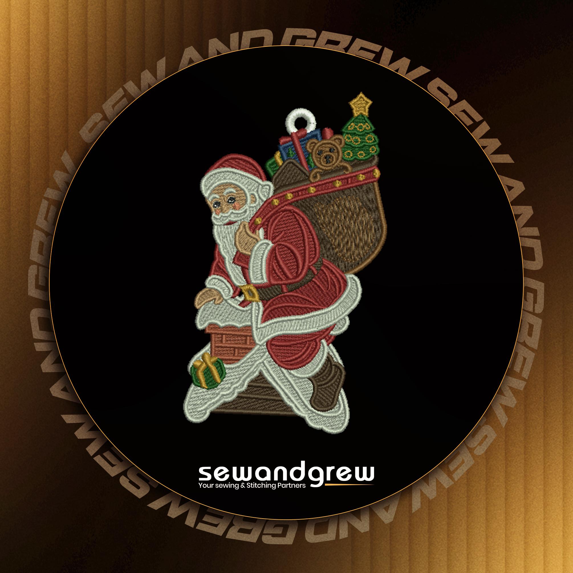 FSL Merry Claus Embroidery Design