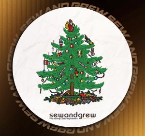 Spode Christmas Tree Embroidery Design