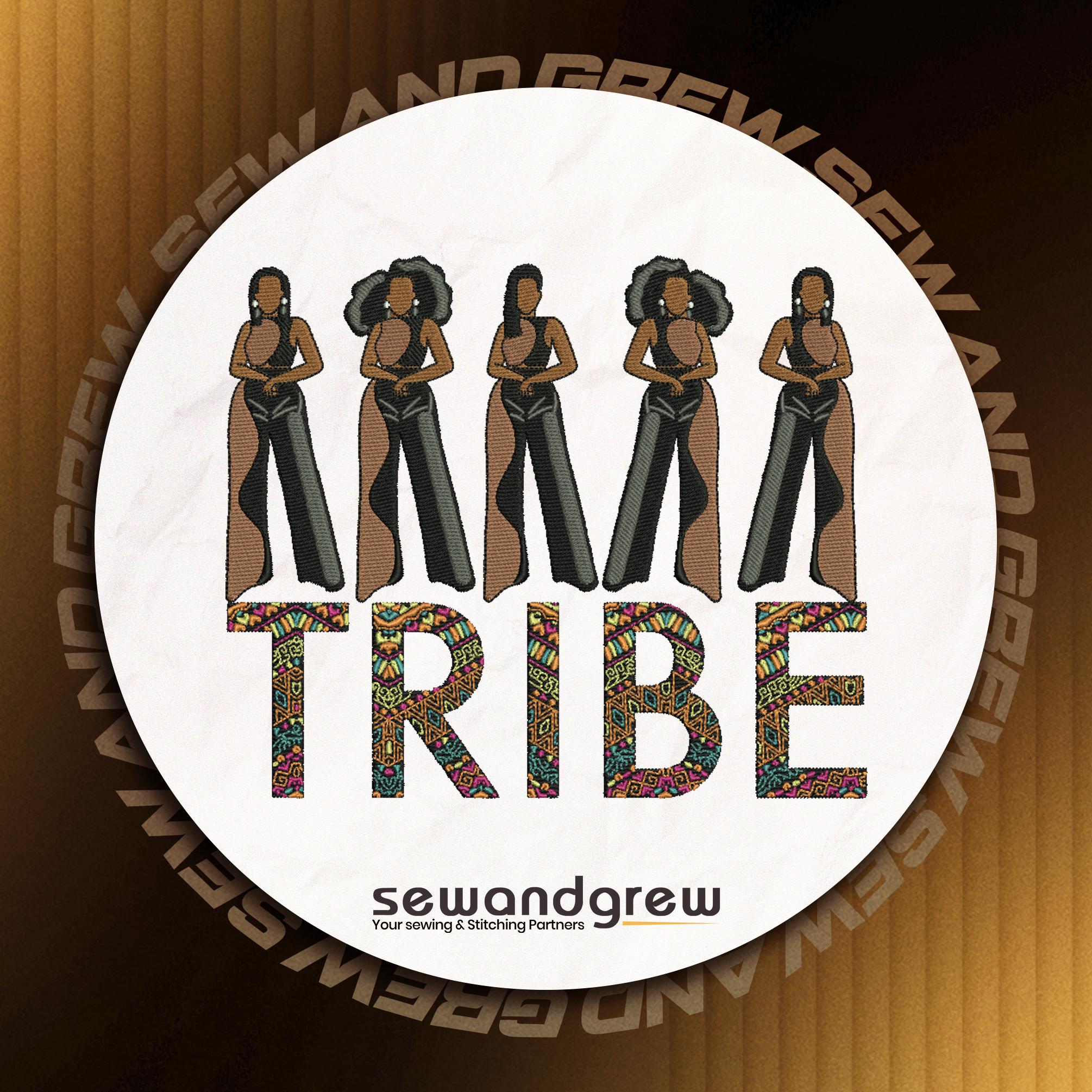 Tribe 5 inch Embroidery Design