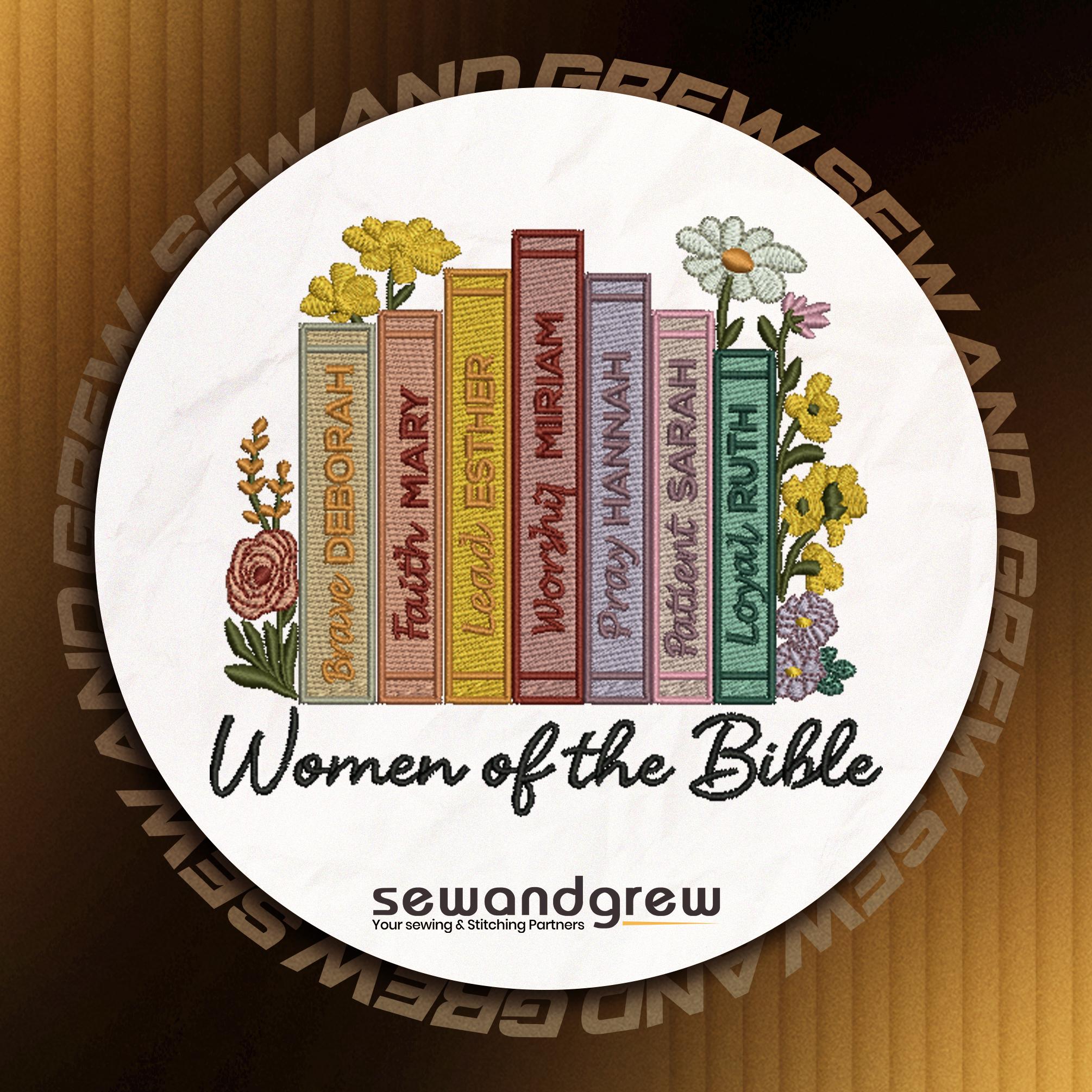 Women of the Bible 2 5 inch Embroidery design