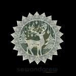 FSL Deer Logo Embroidery Design